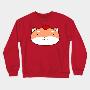 Heart Face Shiba Crewneck Sweatshirt